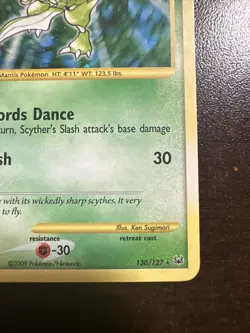 Scyther 130/127 Secret Rare Pokemon TCG Platinum MINOR DMG - Image 4