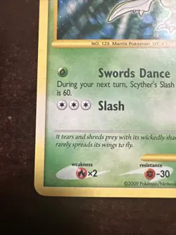 Scyther 130/127 Secret Rare Pokemon TCG Platinum MINOR DMG - Image 5