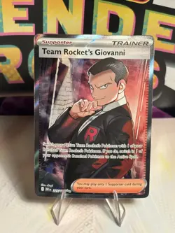 Pokemon TCG Team Rockets Giovanni 225/182 Full Art Trainer Destined Rivals - Image 1