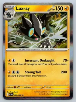 Luxray 028/088 Rare Perfect Order Pokemon Holo Near Mint - Image 1