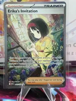 Pokemon SV 151 Erika's Invitation 203/165 Special Illustration Rare NM Pokemon - Image 1