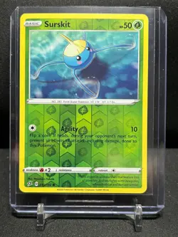 Surskit 010/192 Reverse Holo Pokemon 2020 Rebel Clash NM - Image 1