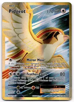 Pidgeot EX 104/108 Ultra Rare Evolutions Pokemon Holo Heavily Played - Image 1