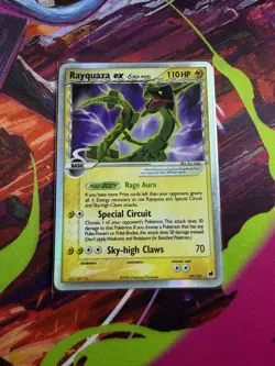 Pokemon Rayquaza ex 97/101 EX Dragon Frontiers Delta Species Holo Rare EX 110 HP - Image 1