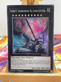 Nummer 81: Superkanonen-Panzerzug Super Dora TDIl-EN091 Super Rare EN NM YUGIOH - Image 1