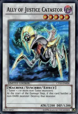 Ally Of Justice Catastor - Super Rare Limited Edition CT10-EN006 - NM - YuGiOh - Image 1