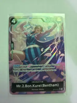 One Piece Mr.2.Bon.Kurei(Bentham) OP14-091 Alt Art (SR) NM.. - Image 1