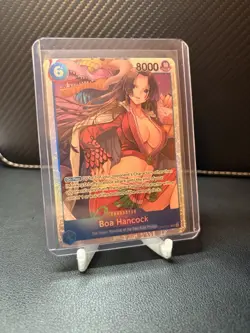 Holo Boa Hancock One Piece CCG Character Card OP07-051 8000 Power Cost 6 - Image 1