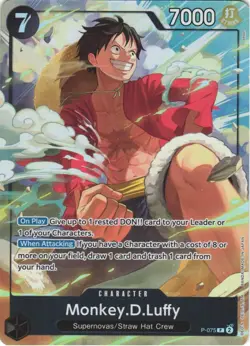 MONKEY.D.LUFFY (PREMIUM CARD COLLECTION -BEST SELECTION VOL. 3-) P-075 NM - Image 1