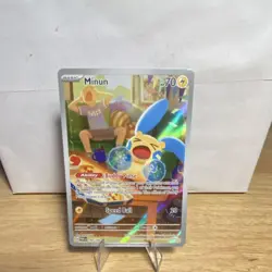 Minun 194/182 Paradox Rift Illustration Rare Pokemon TCG Card NM Condition - Image 3