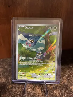 Pokemon TCG Tangela Illustration Rare Scarlet & Violet 151 Holo Card 178/165 NM - Image 1