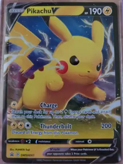 Pikachu V SWSH061 SWSH: Sword & Shield Promo Cards Holo - Image 1