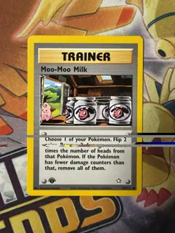 Pokemon Card Moo-Moo Milk 101/111 Neo Genesis Trainer 1st Edition NM - Image 1