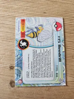 Beedrill #15 Topps Series 1 Blue Back Card Non Holo - Image 2