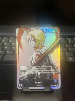One Piece Card Game Nami Leader Holo East Blue - Image 1