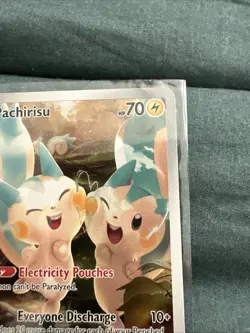 Pokemon Pachirisu TCG Holo Illustration Card 208/198 Scarlet & Violet Base Set - Image 3