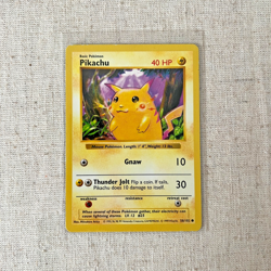 Pikachu (Red Cheeks) Base Set Shadowless 58/102 Regular Pokemon Card - Image 1