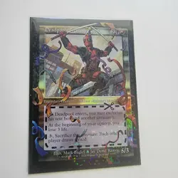 Deadpool MTG Secret Lair Pool Party Foil Bonus Card 7129 - Image 1