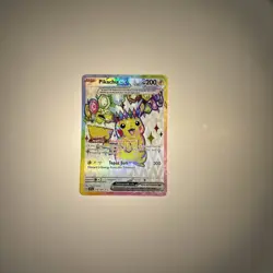 Pokemon TCG Pikachu EX Ultra Rare Holo Card 219/191 Surging Sparks - Image 2