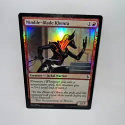 Nimble-Blade Khenra 145 Common Amonkhet Magic: The Gathering Foil MP - Image 1