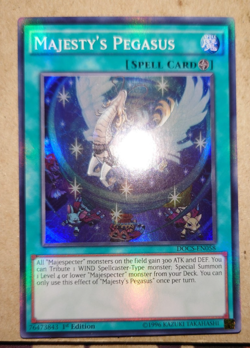 DOCS-EN058 Majesty's Pegasus Super Rare 1st Edition Yugioh Card - Image 1