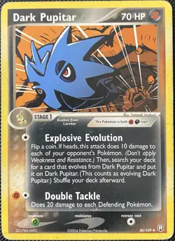 Dark Pupitar 41/109 Team Rocket Returns Regular (See Photos) Pokemon Card - Image 1