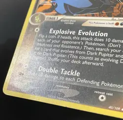 Dark Pupitar 41/109 Team Rocket Returns Regular (See Photos) Pokemon Card - Image 3