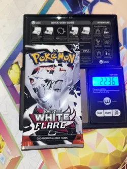 Heavy! 22.36g Pokemon TCG SV10.5 White Flare Booster Pack Sealed! - Image 1