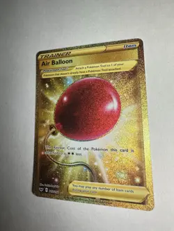 Air Balloon 213/202 Gold Secret Rare 2020 Sword Shield Base Set Pokemon Card NM - Image 2