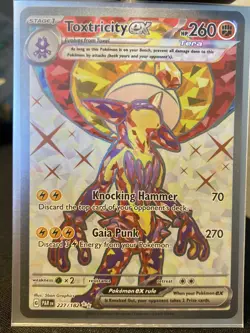 Pokemon TCG Toxtricity ex 227/182 Ultra Rare Holo NM/M - Paradox Rift - Image 1
