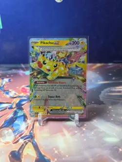Pikachu ex 057/191 Sv08: Surging Sparks Holo Double Rare Pokemon TCG - Image 1
