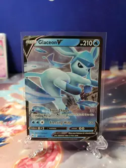 Glaceon V - 038/159 - Pokemon TCG Crown Zenith Sword & Shield Ultra Rare - Image 1