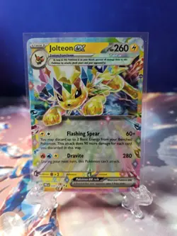 Pokemon TCG Prismatic Evolutions Jolteon EX Holo 030/131 Double Rare - Image 1