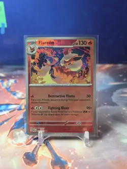 Prismatic Evolutions Flareon PokeBall Reverse Holo #013/131 Pokemon TCG - Image 1
