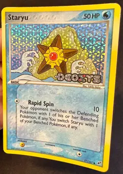Staryu 77/107 2005 EX Deoxys Pokemon Card TCG Reverse Holo Stamped - Lp/Vlp - Image 2