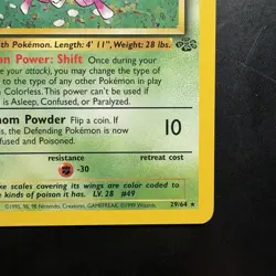 Vintage Pokemon Jungle Venomoth 29/64 Non-holo Rare Lp 1999 WotC - Image 4