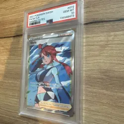 PSA 10 GEM MINT Skyla Full Art 072 Shining Fates Pokemon 2021 - Image 2