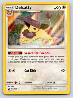 Delcatty 121/168 Holo Rare Celestial Storm Pokemon Holo Lightly Played - Image 1