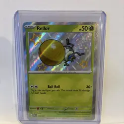 Rellor 108/091 Shiny Holo Rare Paldean Fates Pokemon TCG Mint Condition - Image 1
