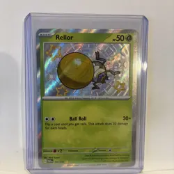 Rellor 108/091 Shiny Holo Rare Paldean Fates Pokemon TCG Mint Condition - Image 2