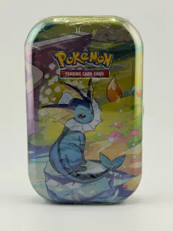 Pokemon TCG Prismatic Evolutions Vaporeon Mini Tin Sealed - Image 2