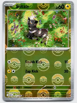 Pokemon TCG Blitzle 031/086 White Flare Playset Pokeball Holo LP - Image 2