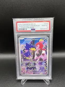 Team Rocket'S Murkrow 200 Pokemon Dri En-Destined Rivals PSA 10 - Image 1