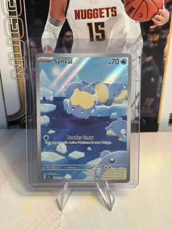 Pokemon TCG Spheal 199/191 SV Surging Sparks Illustration Rare Holo Full Art - Image 1