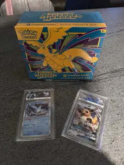 *BRAND NEW* SEALED Pokemon Center ASCENDED HEROES ETB + 2 ACE 10 Slabs - Image 1