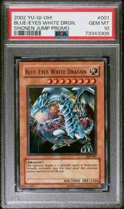 PSA 10 Gem Mint Blue-eyes white Dragon JMP-001 Shonen Jump Promo 2002 Yugioh - Image 1