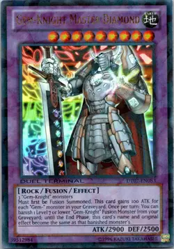 Yugioh Gem-Knight Master Diamond DT07-EN083 Duel Terminal Ultra Parallel Rare NM - Image 1