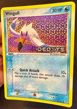 Wingull 81/107 2005 EX Deoxys Pokemon Card TCG Komiya Artwork Reverse Holo - Mp - Image 2