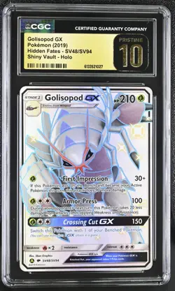 Pokemon Golisopod GX SV48/SV94 Ultra Rare Hidden Fates - CGC 10 PRISTINE - Image 1
