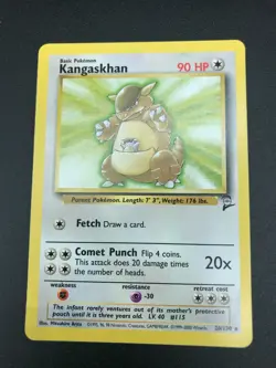 Kangaskhan 26/130 Rare Base Set 2 Pokemon NM 2000 Vintage WOTC - Image 1